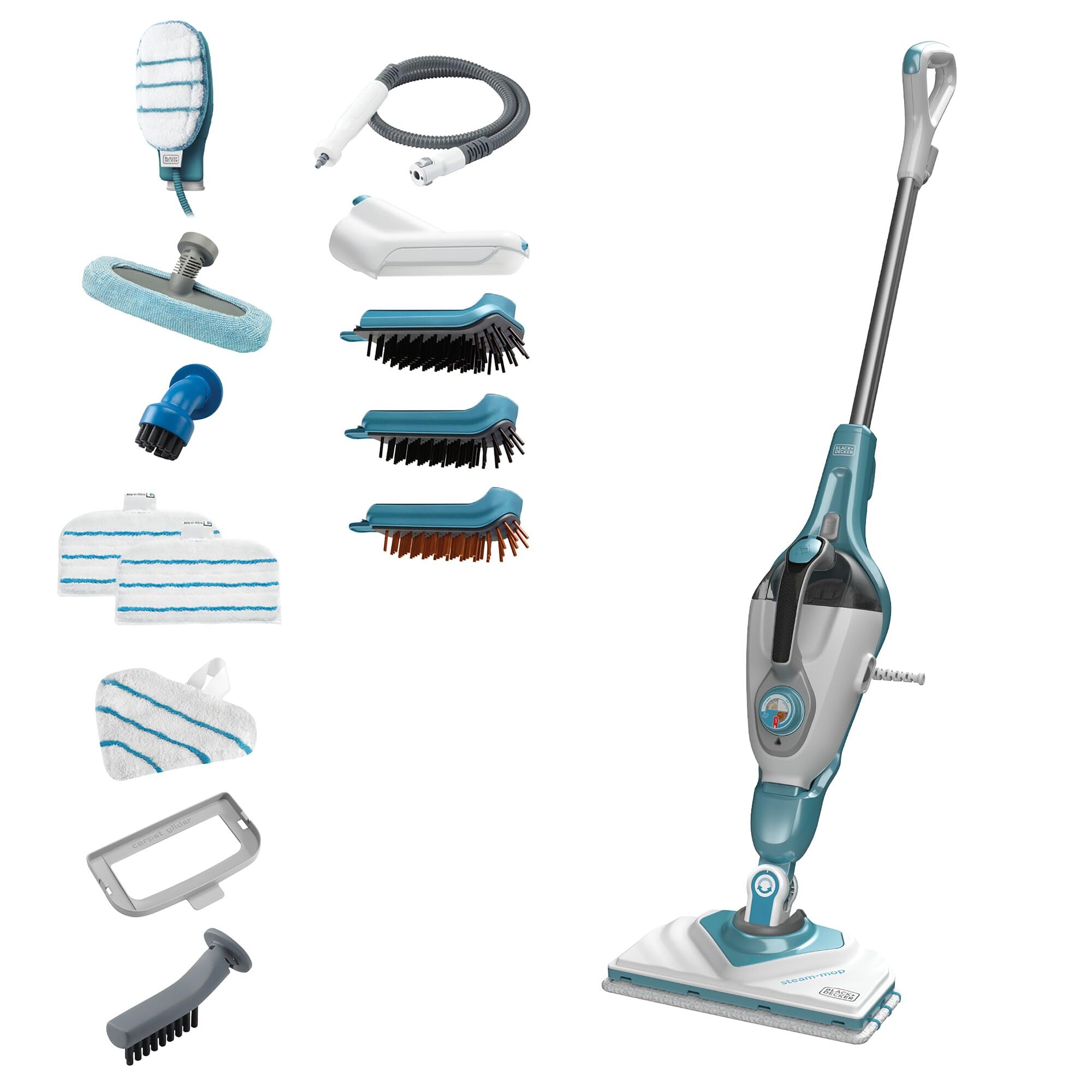 Black + Decker Multifunctional Wired Steam Mop - 1600W - with